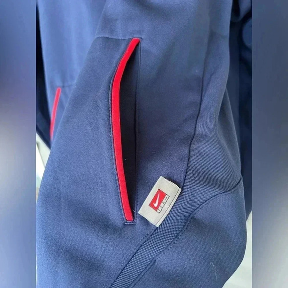 Nike Boston Red Sox Men’s Pullover Hoodie Sweatshirt Blue/Red Sz M - Picture 4 of 8